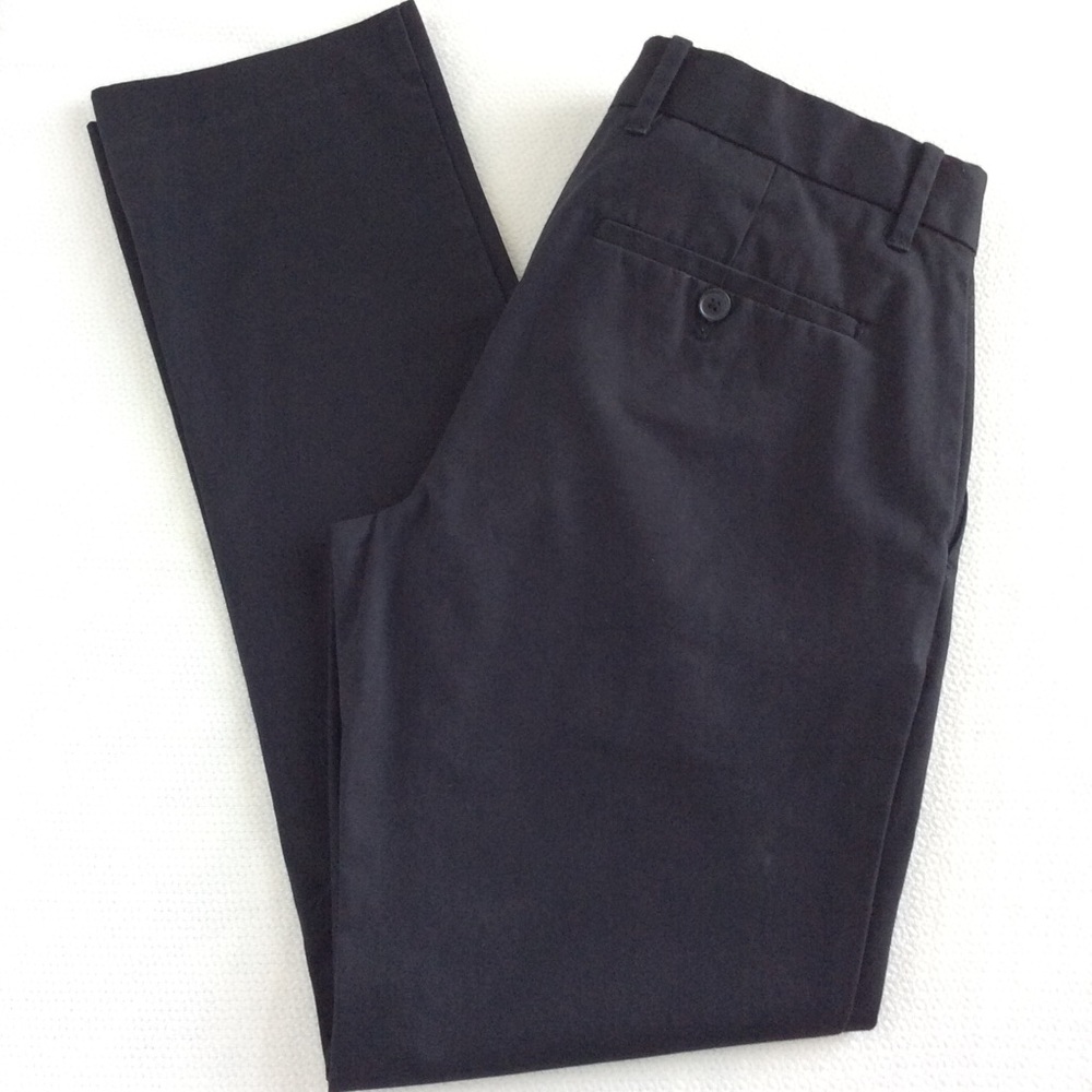 Flat Front Slim Fit Tailored Khakis 28x30